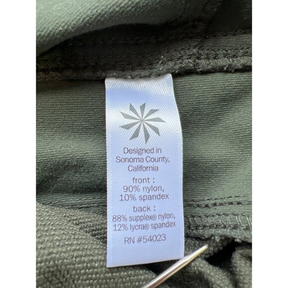 Athleta Wander Cargo Skinny Pant Size 16T Pull On Olive Green Active Athleisure - Picture 8 of 9